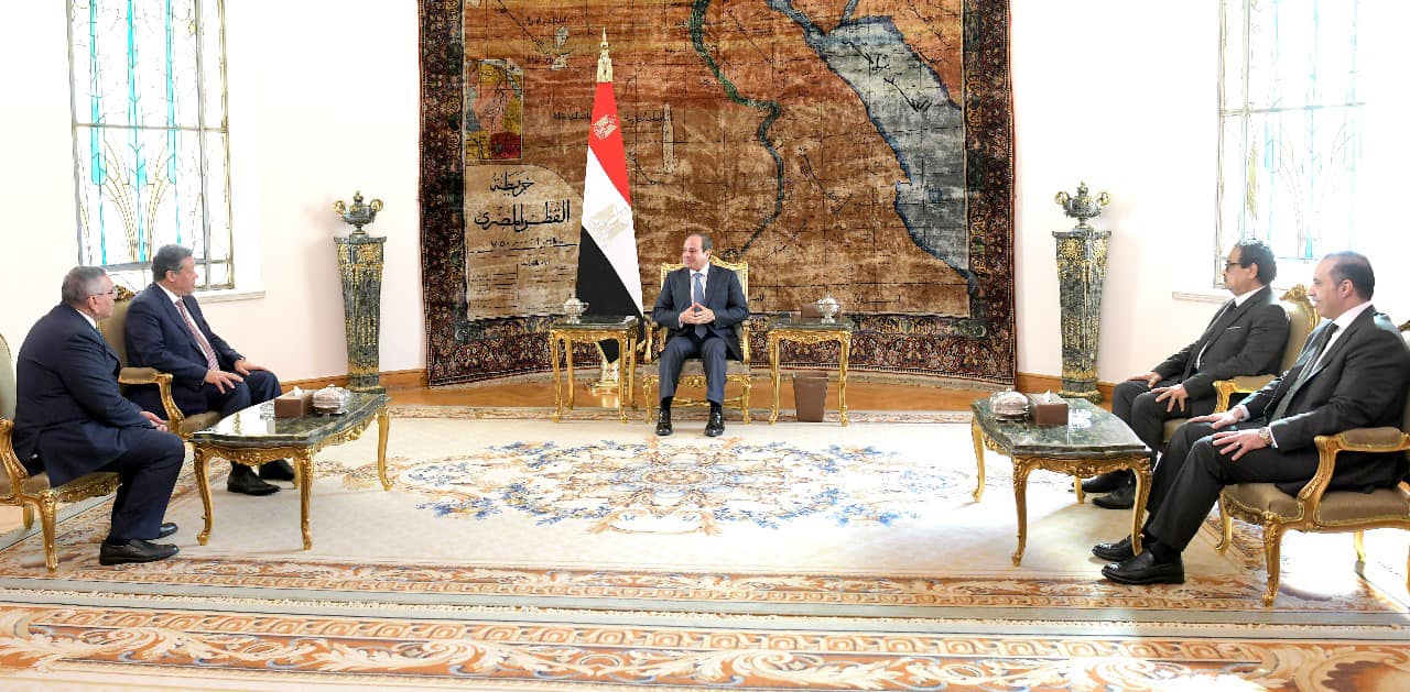 الرئيس السيسي ومرشحي الانتخابات الرئاسية