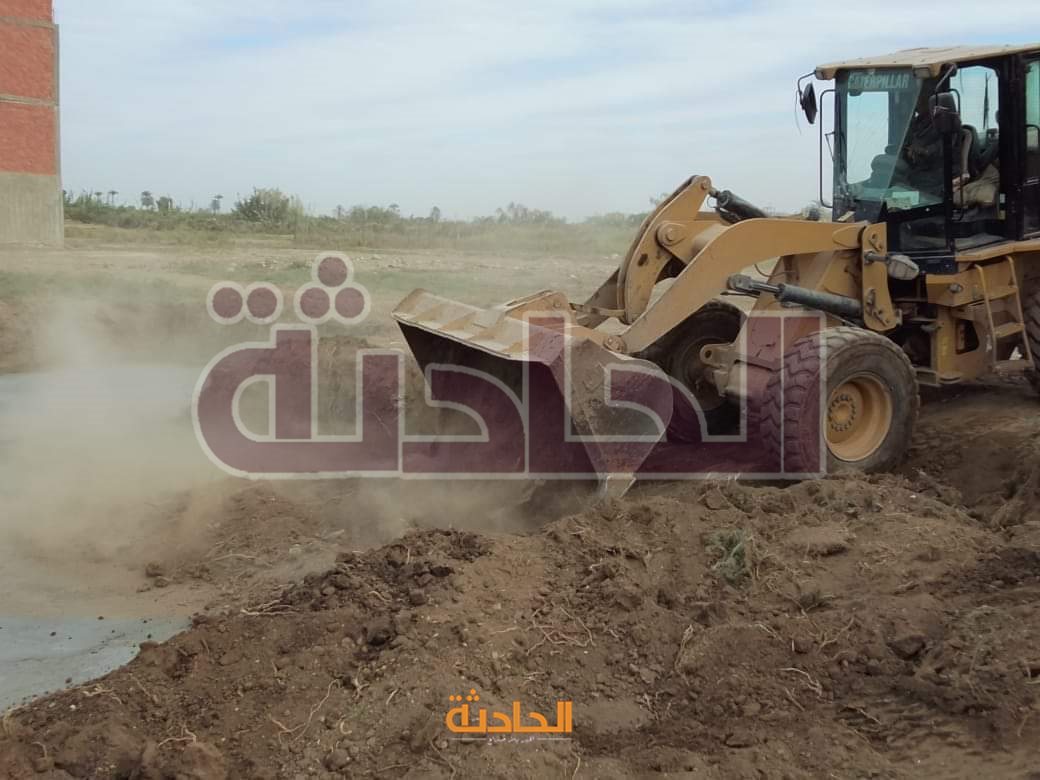 إزالة حالات تعد بالبناء المخالف على الأرضي الزراعية بالمنيا