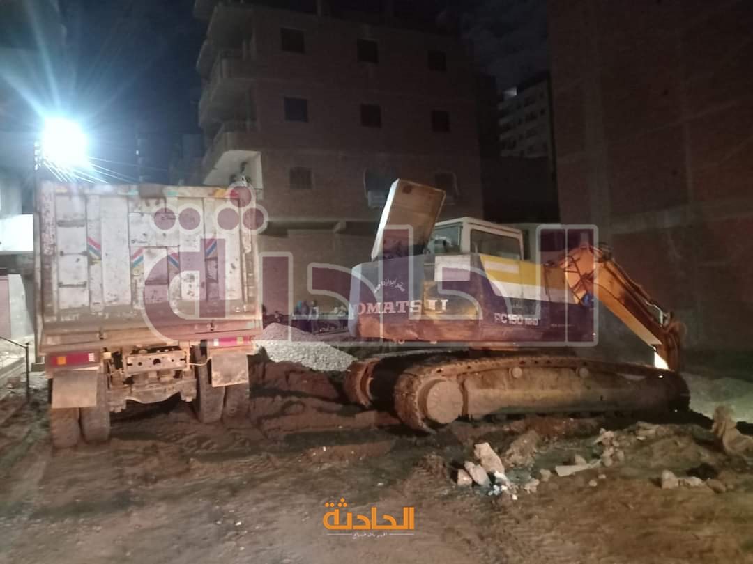 إزالة حالات تعد بالبناء المخالف على الأرضي الزراعية بالمنيا