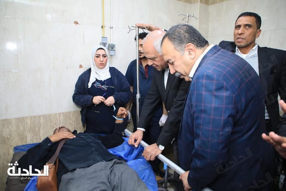 محافظ ومدير أمن الجيزة يتفقدان موقع حادث محور الفريق كمال عامر