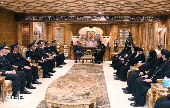 وزير الداخلية يهنئ البابا تواضروس الثانى بمناسبة عيد الميلاد