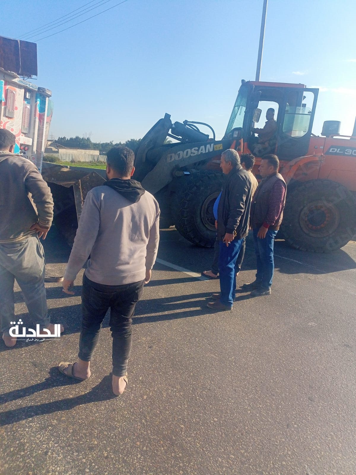 تعطل الطريق الزراعي في القليوبية