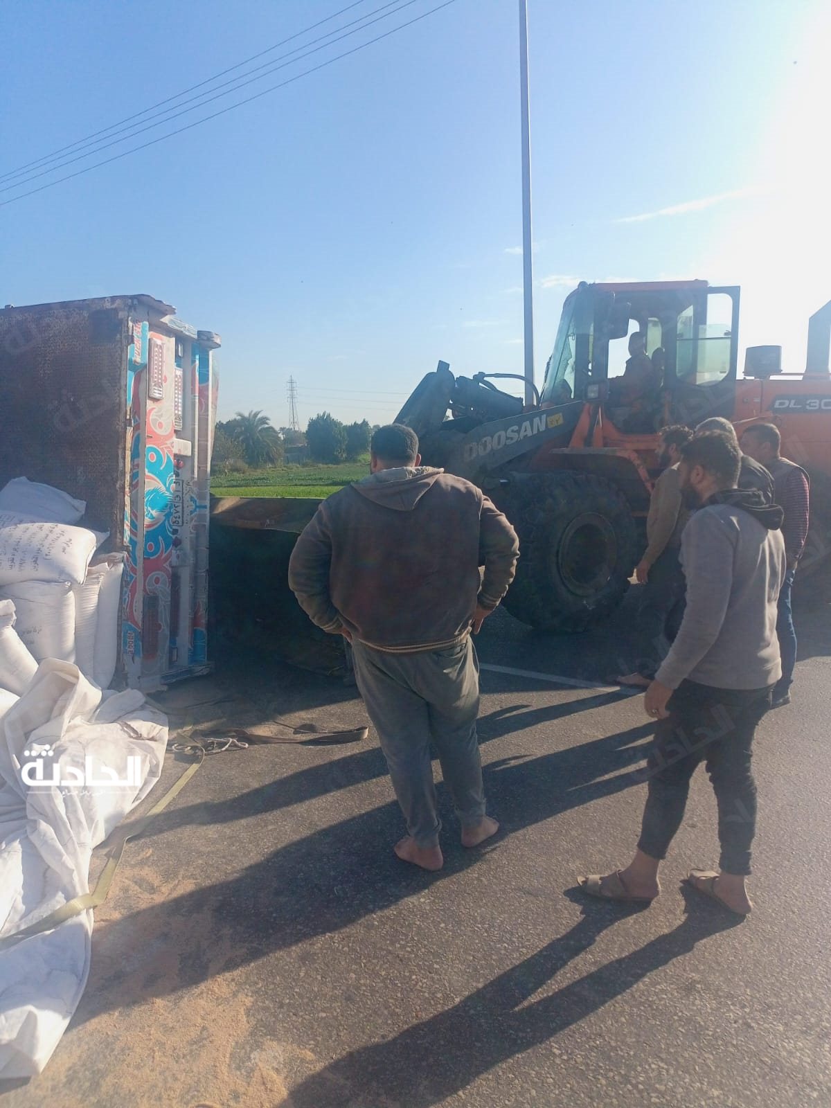تعطل الطريق الزراعي في القليوبية
