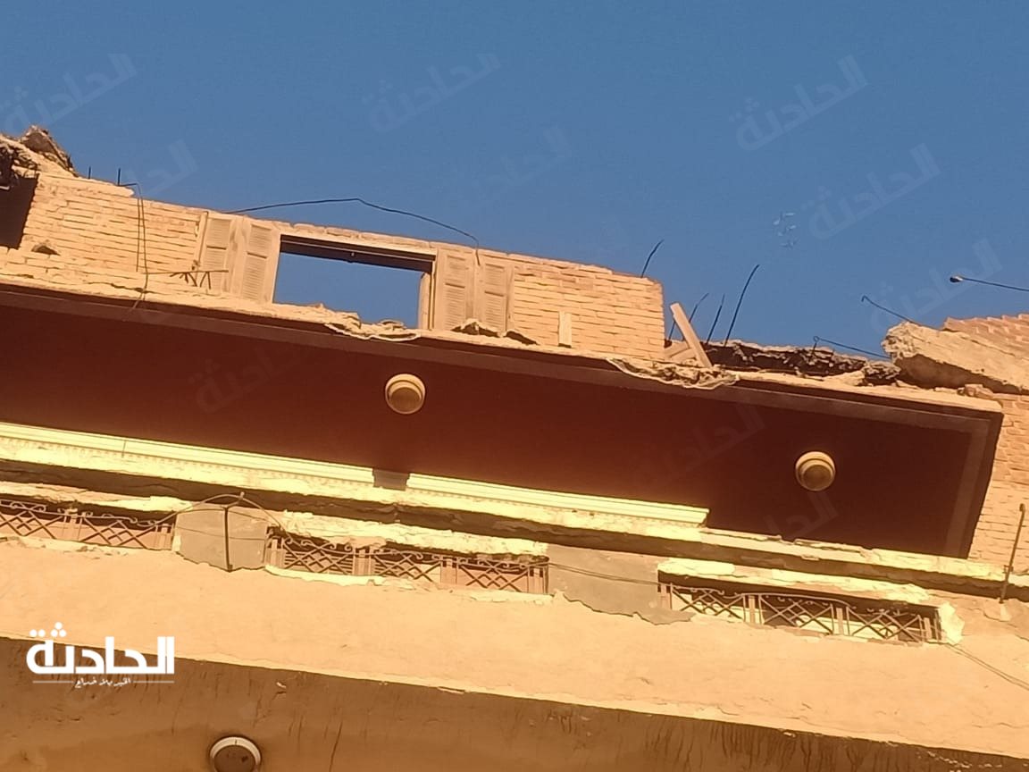 سقوط سور شرفة منزل بكفر الشيخ