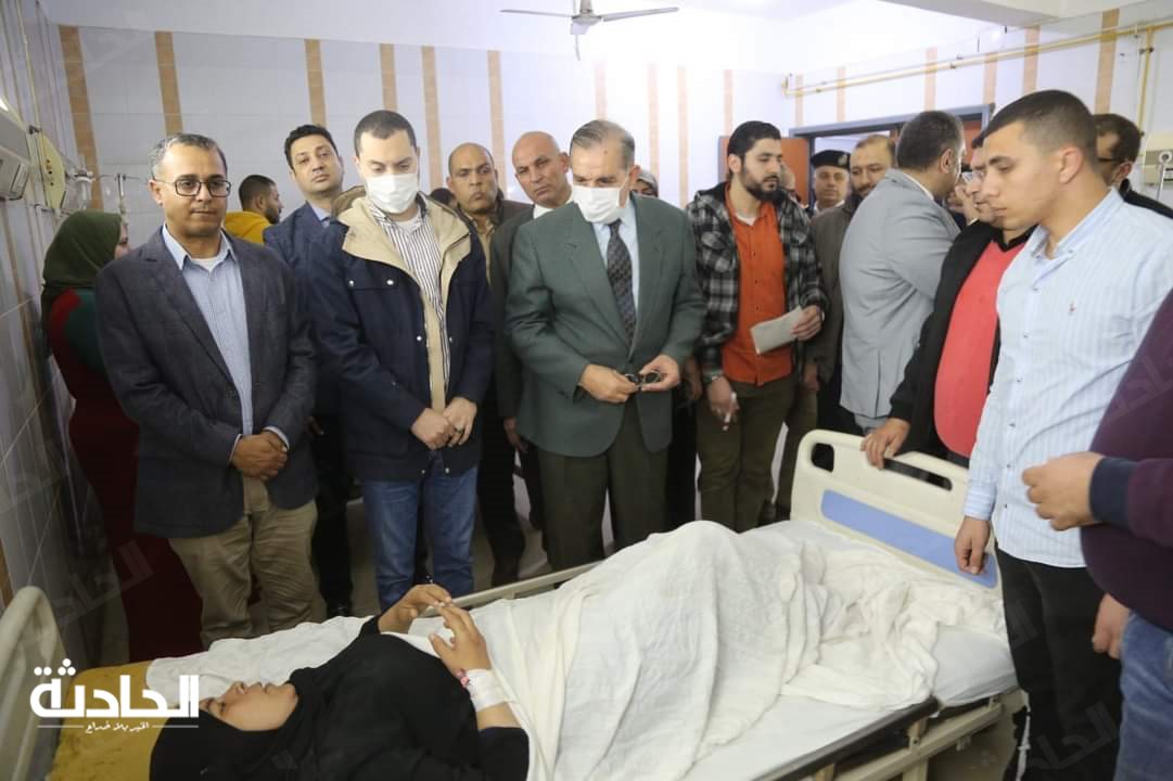 محافظ كفر الشيخ يزور مصابي عقار دسوق