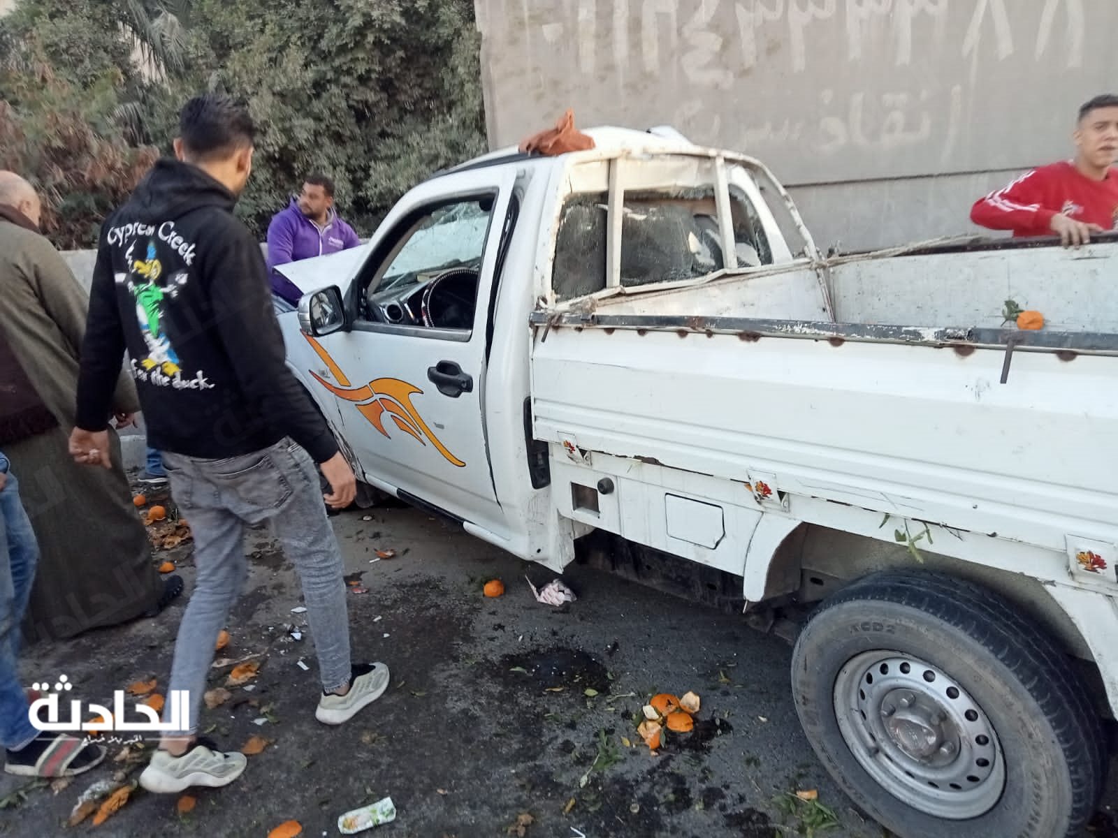 حادث تصادم مروع أعلى الطريق الدائري