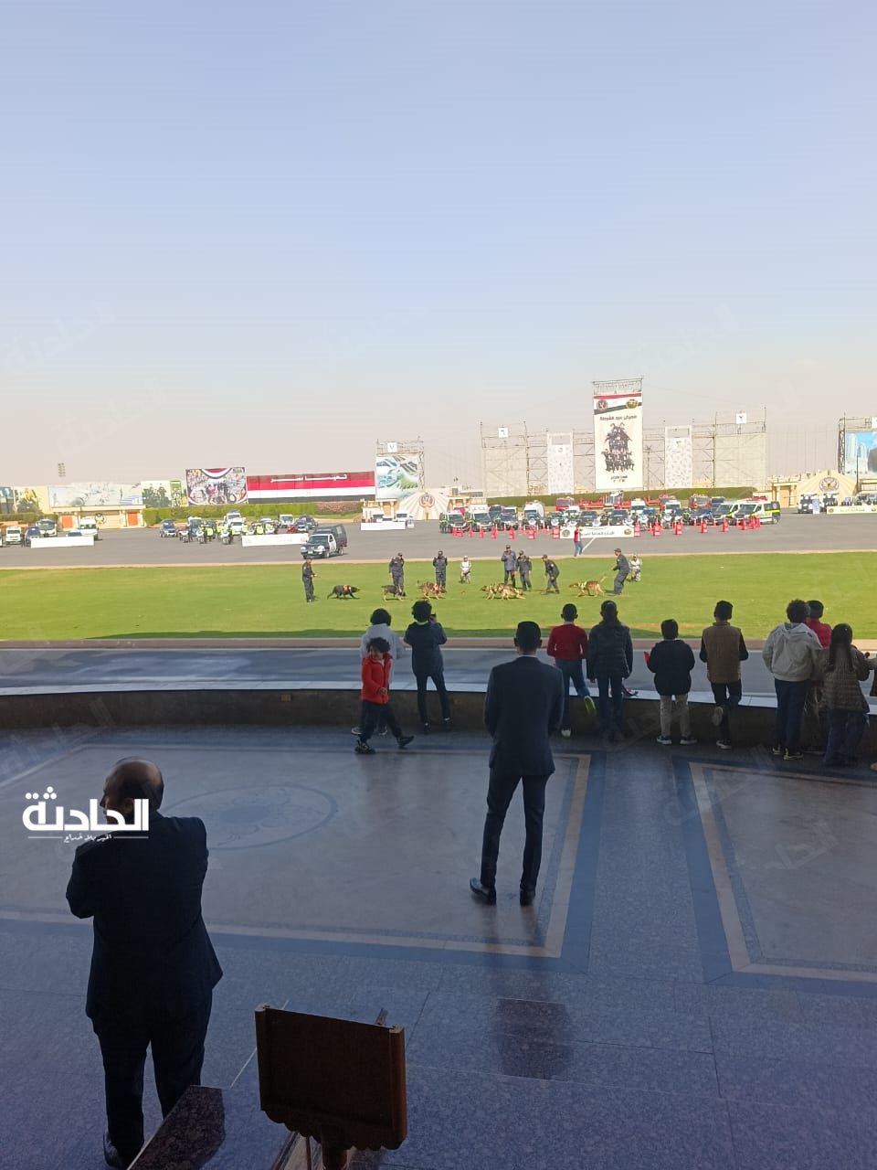 عروض فروسية واستعراض مهارات لطلبة كلية الشرطة