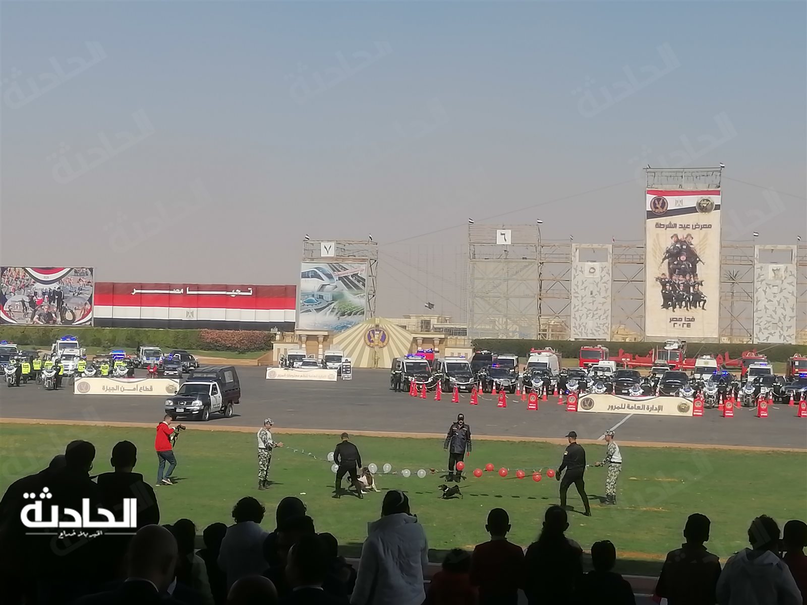 عروض فروسية واستعراض مهارات لطلبة كلية الشرطة
