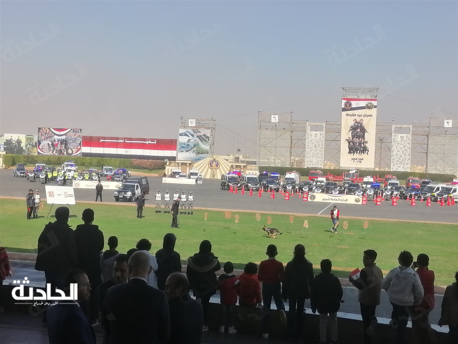 عروض فروسية واستعراض مهارات لطلبة كلية الشرطة