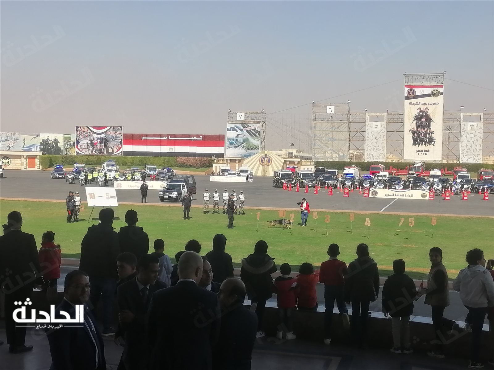 عروض فروسية واستعراض مهارات لطلبة كلية الشرطة