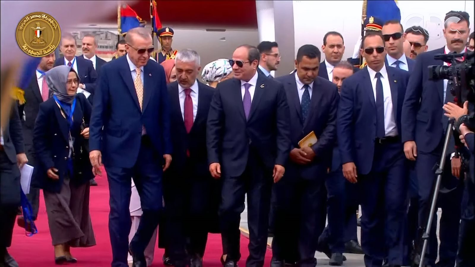 مراسم استقبال الرئيس التركي أودوغان في قصر الاتحادية