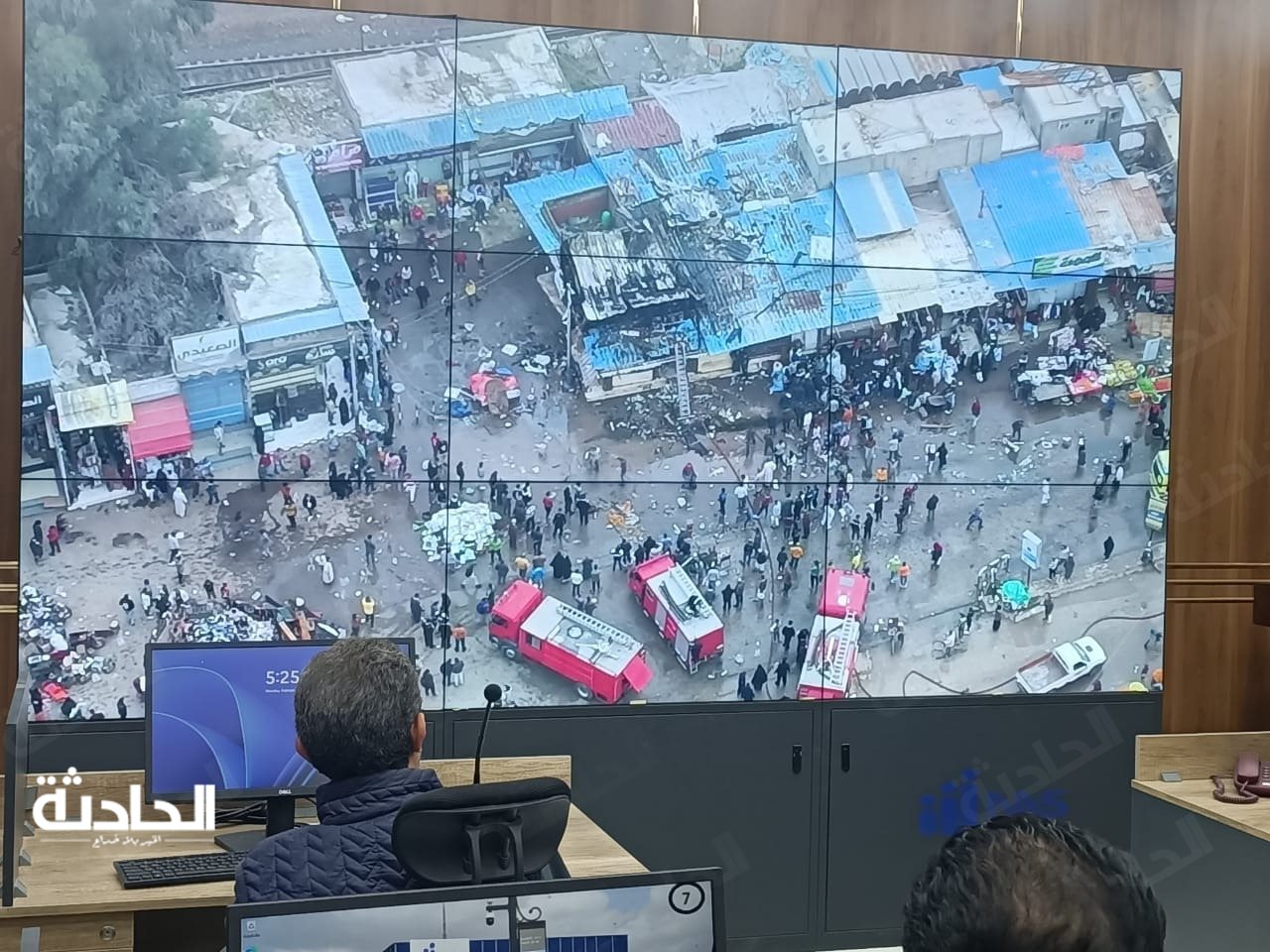 السيطرة على حريق داخل سوق تجاري بكفر الشيخ
