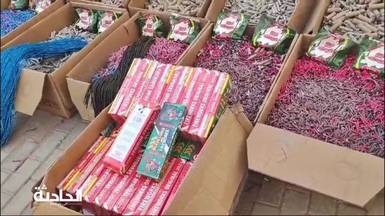 ضبط مليون قطعة ألعاب نارية داخل ورشة بالفيوم