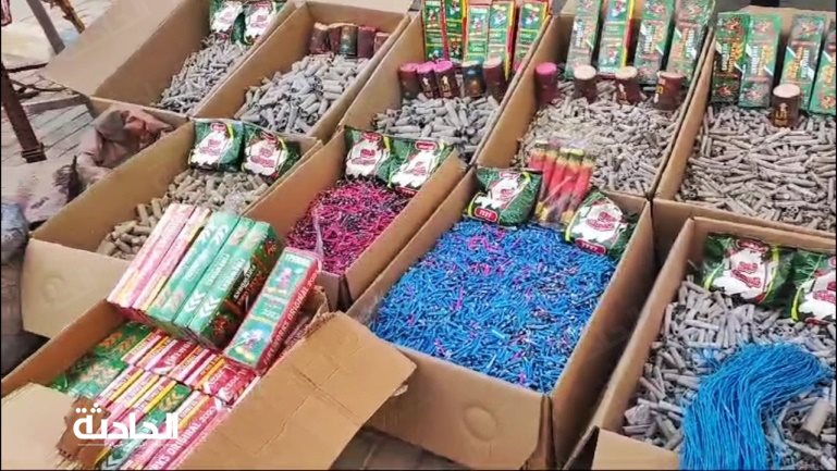 ضبط مليون قطعة ألعاب نارية داخل ورشة بالفيوم
