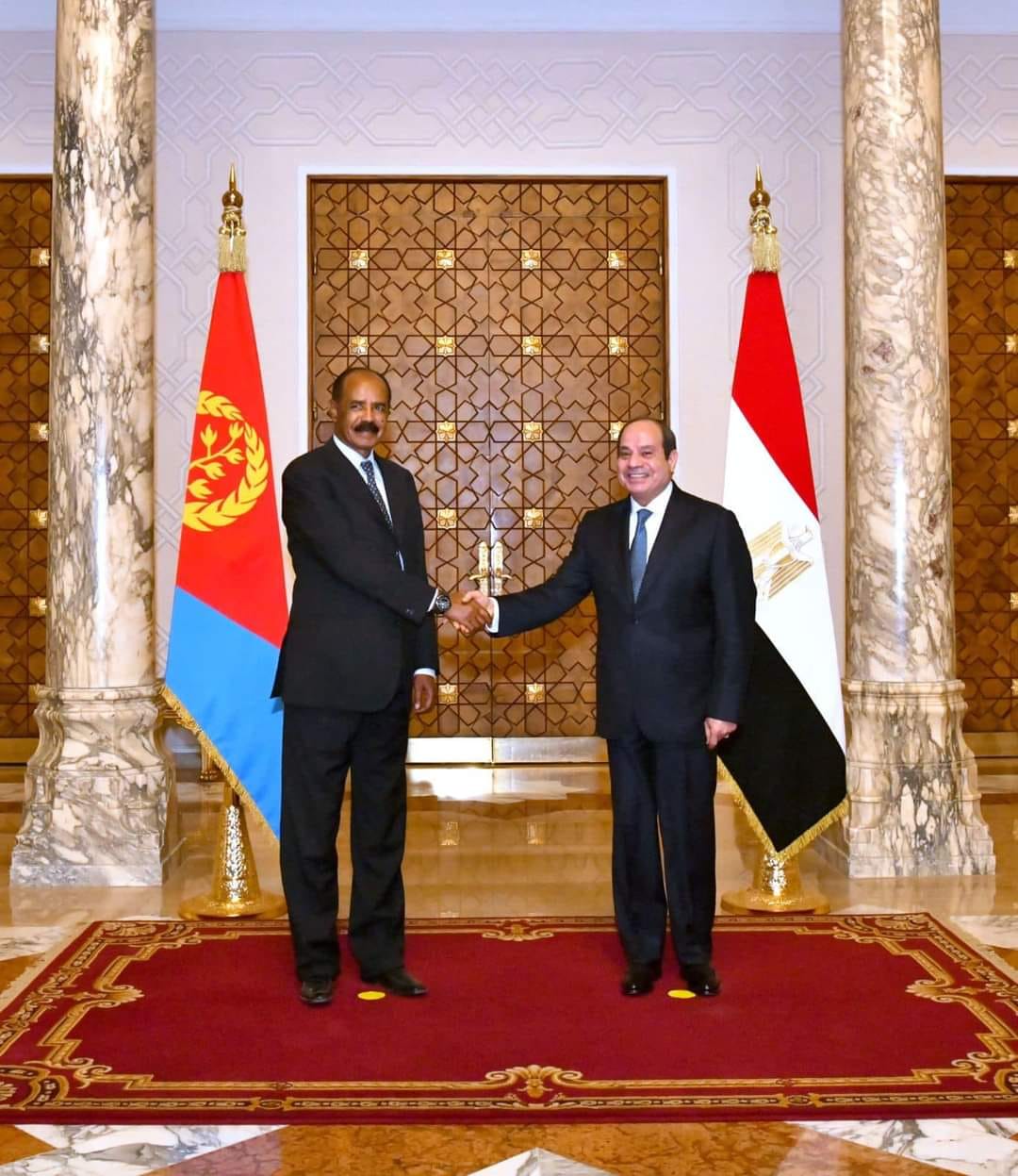 الرئيس السيسي ونظيره الإريتري