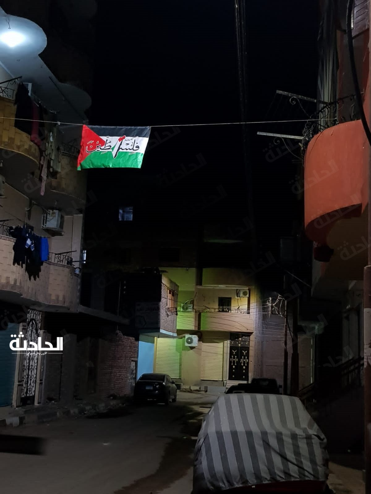 أعلام فلسطين تزين شوارع الأقصر