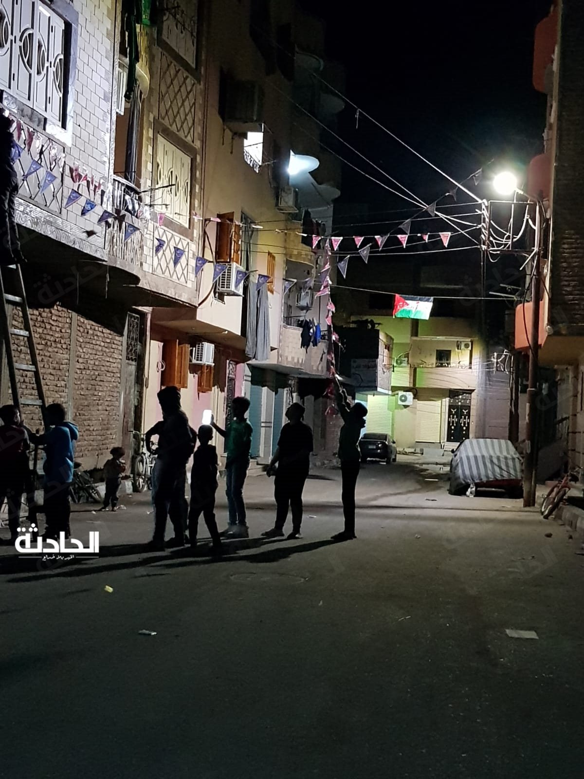 أعلام فلسطين تزين شوارع الأقصر