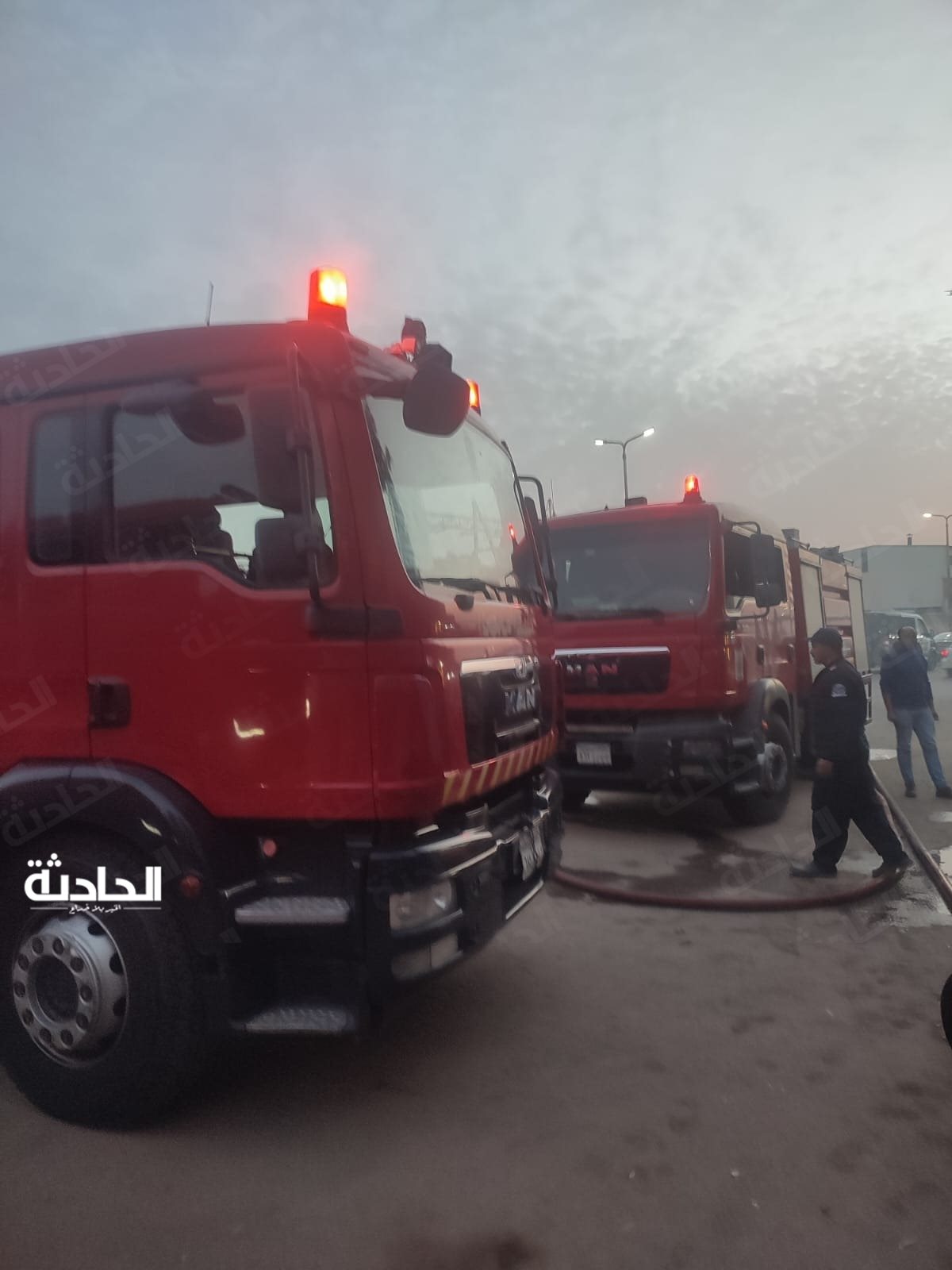 حريق يلتهم كافيه شهير في مدينة نصر