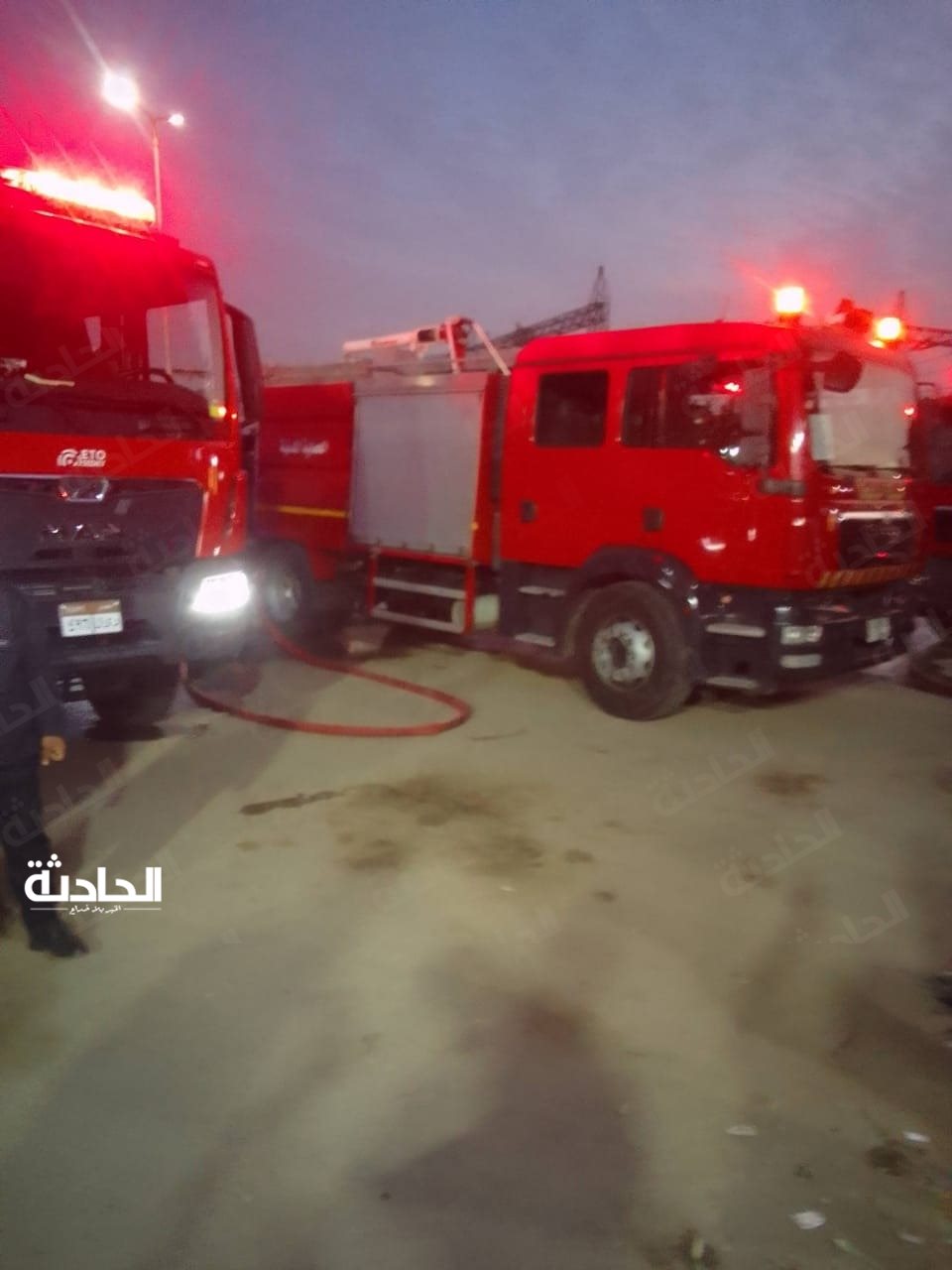 حريق يلتهم كافيه شهير في مدينة نصر