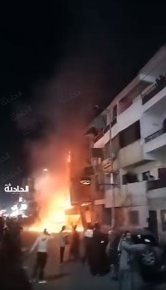 حريق شادر رمضاني بقنا