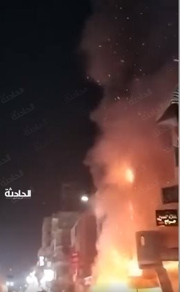 حريق شادر رمضاني بقنا