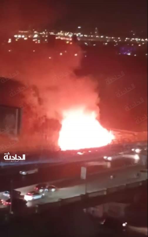 حريق بكافتيريا في المعادي