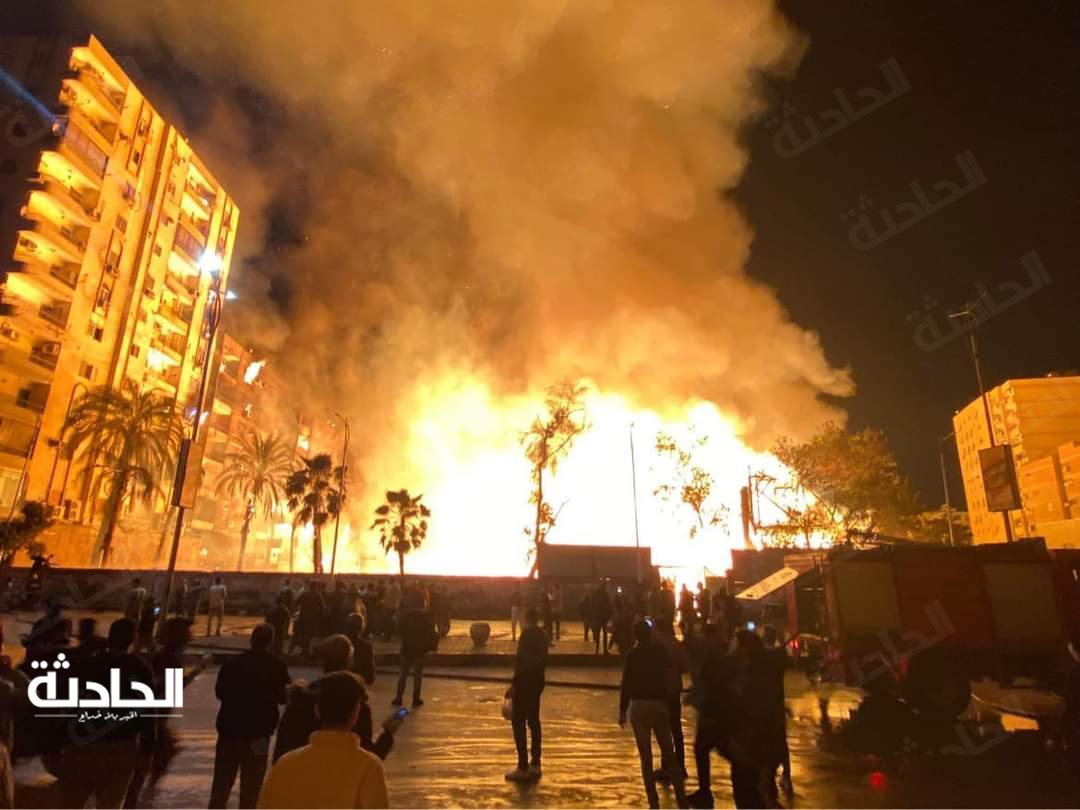 حريق ضخم بالجيزة