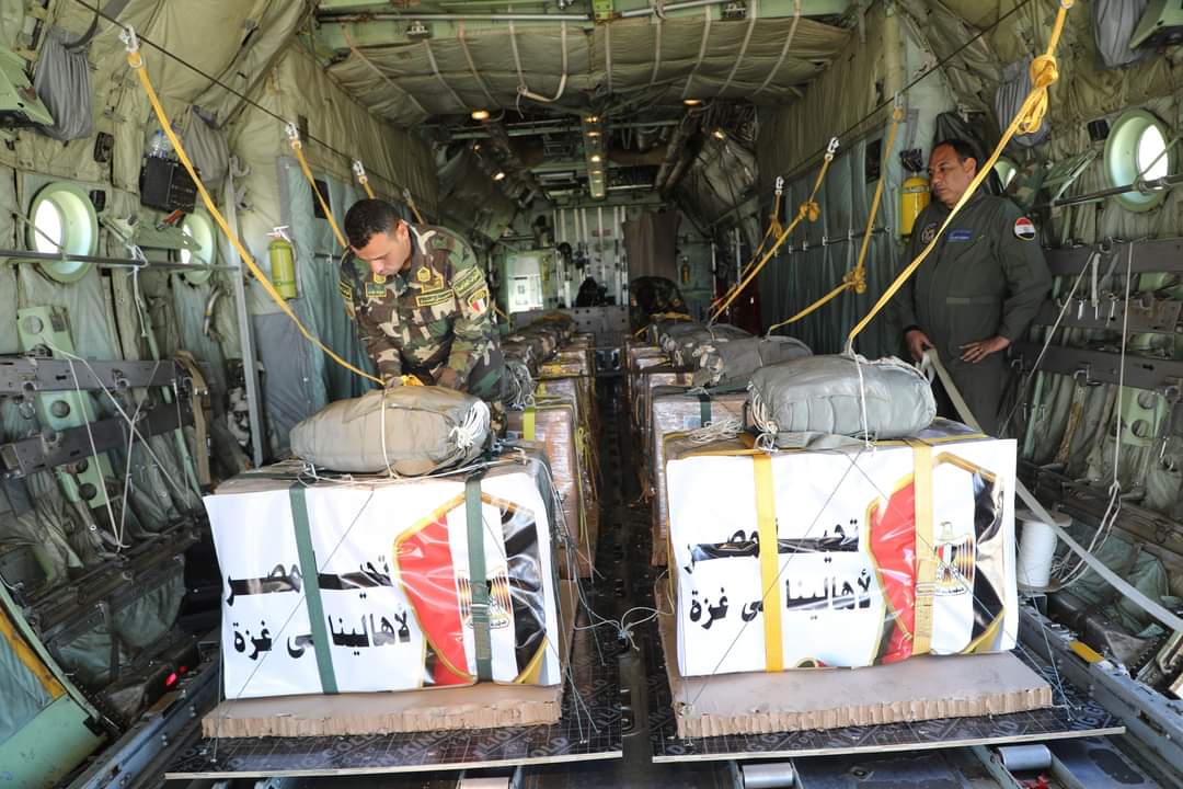 المساعدات الإنسانية لقطاع غزة