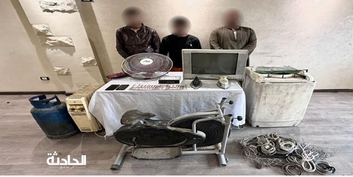 ضبط 5 عاطلين لسرقة المساكن ومتعلقات المواطنين بالقاهرة