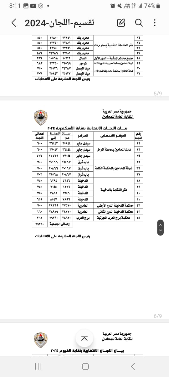 انتخابات المحامين 2024
