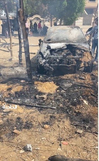 حريق داخل جراج سيارات بحدائق الأهرام