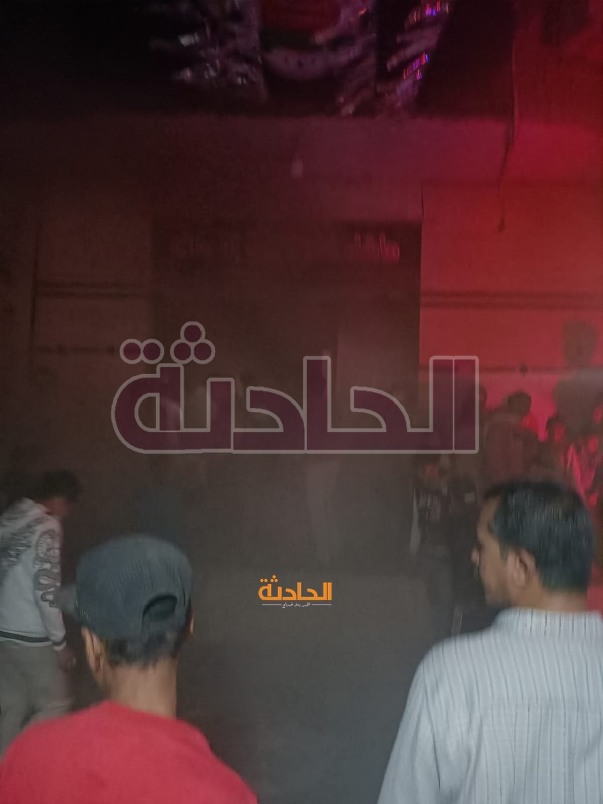 حريق ثلاجة أسفل عقار بالعمرانية