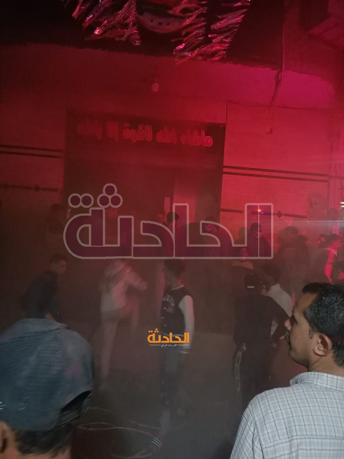 حريق ثلاجة أسفل عقار بالعمرانية