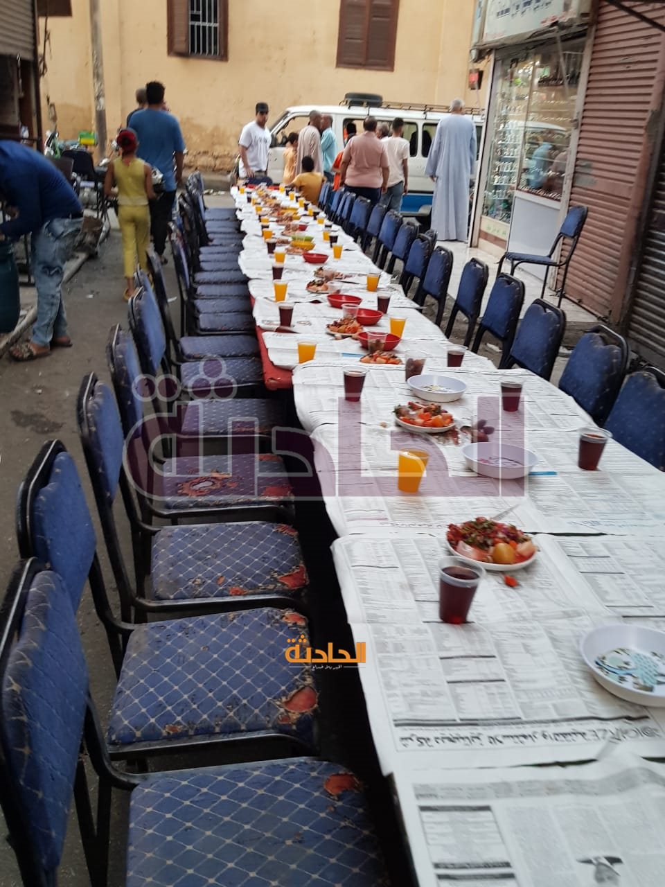شارع الكرم بالأقصر ينظم إفطاره الجماعي