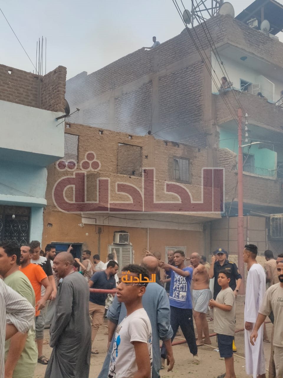 العاصفة زينب تتسبب في حريق 5 منازل بالأقصر