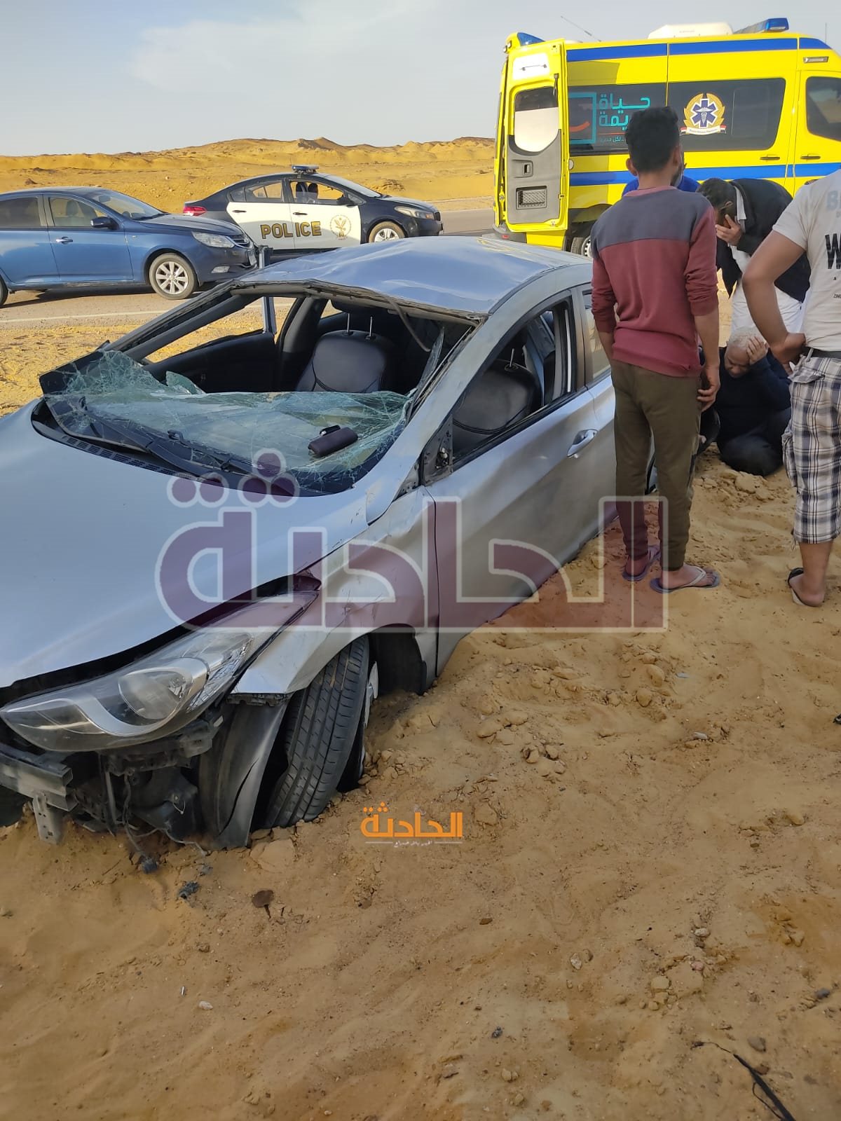 حادث تصادم بالضبعة