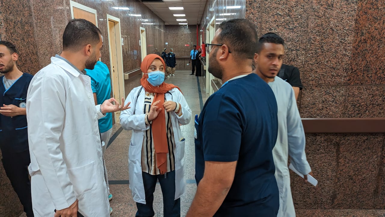 خروج مصابي حادث انفجار أنبوبة البوتاجاز بالأقصر