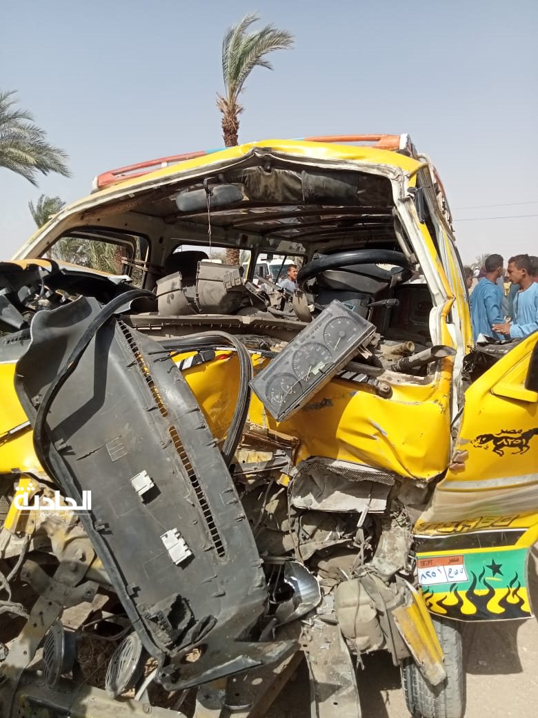 حادث تصادم بأسيوط