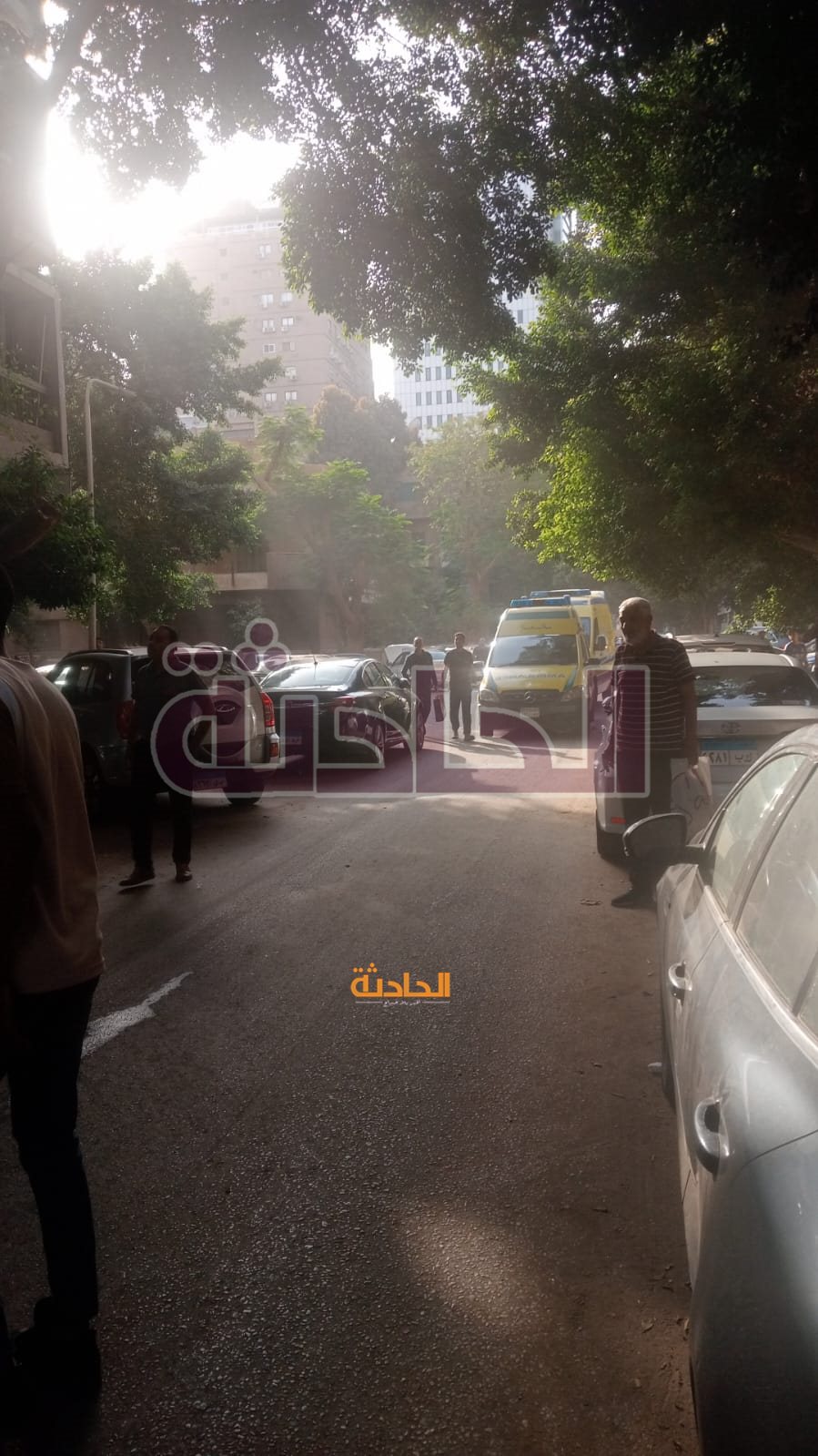 حريق نشب بشارع كروم في العجوزة