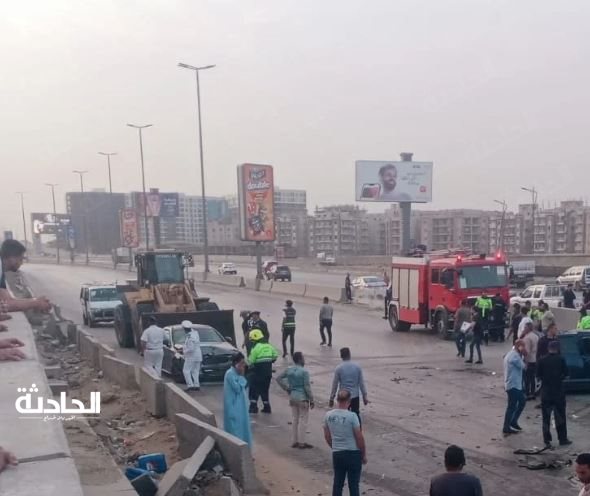 حادث تصادم بالطريق الدائري