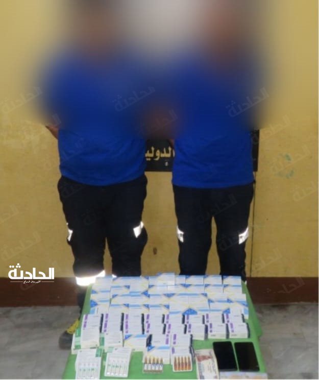 المتهمين بالمضبوطات