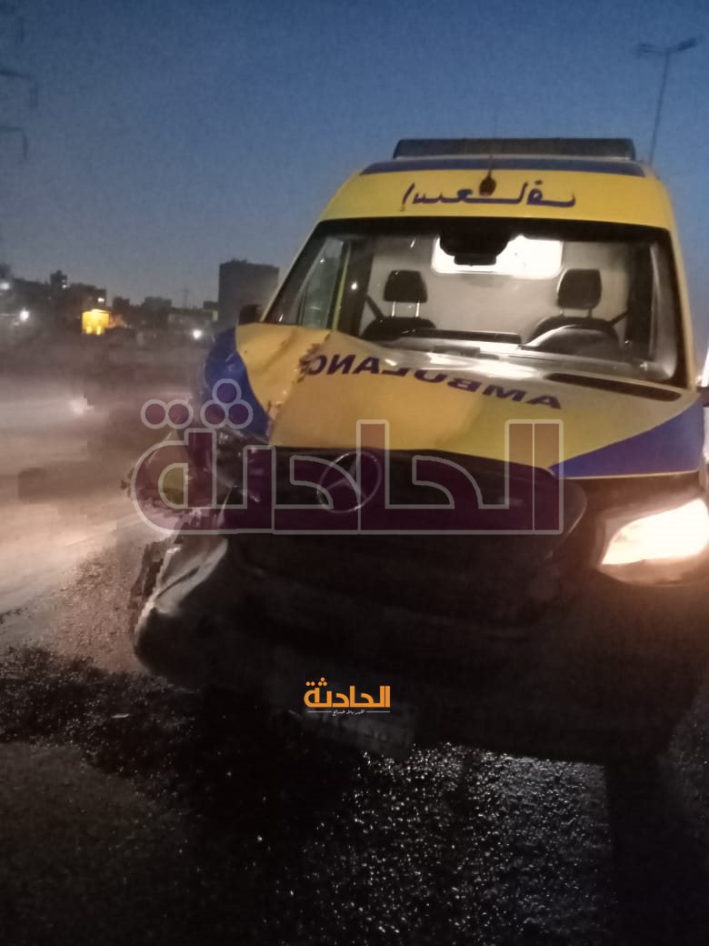 حادث سير أعلى الدائري