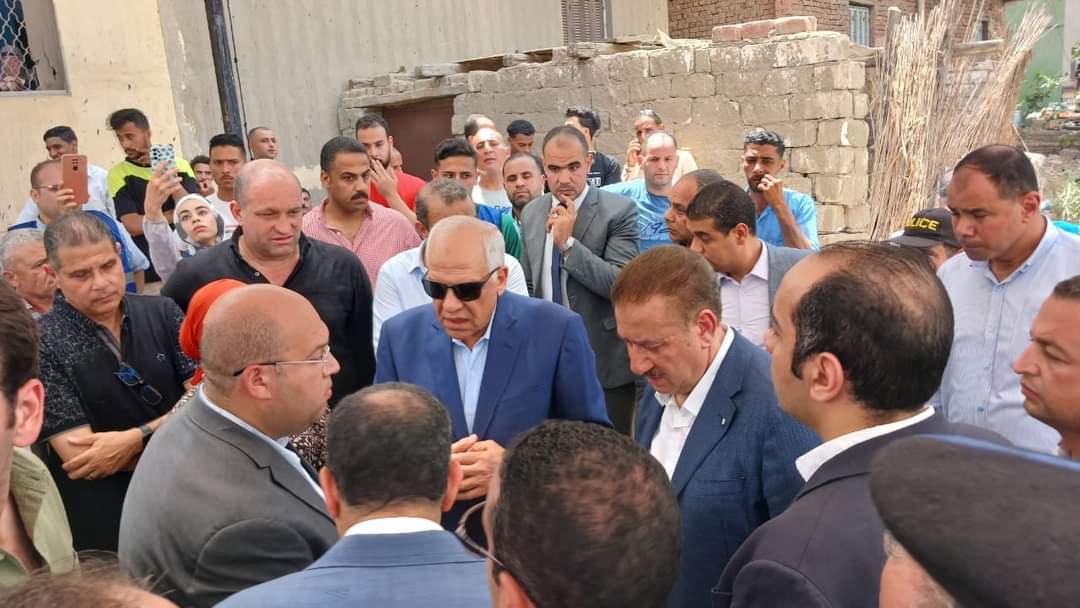 محافظ الجيزة والمنوفية يتفقدان موقع معدية أبو غالب