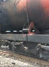 حريق قطار 99
