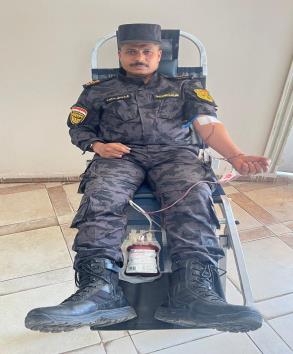 حملة للتبرع بالدم بقطاع الأمن المركزي
