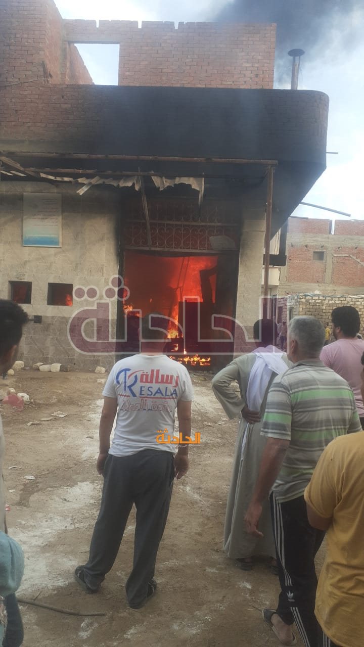 حريق مخبز بأبو المطامير