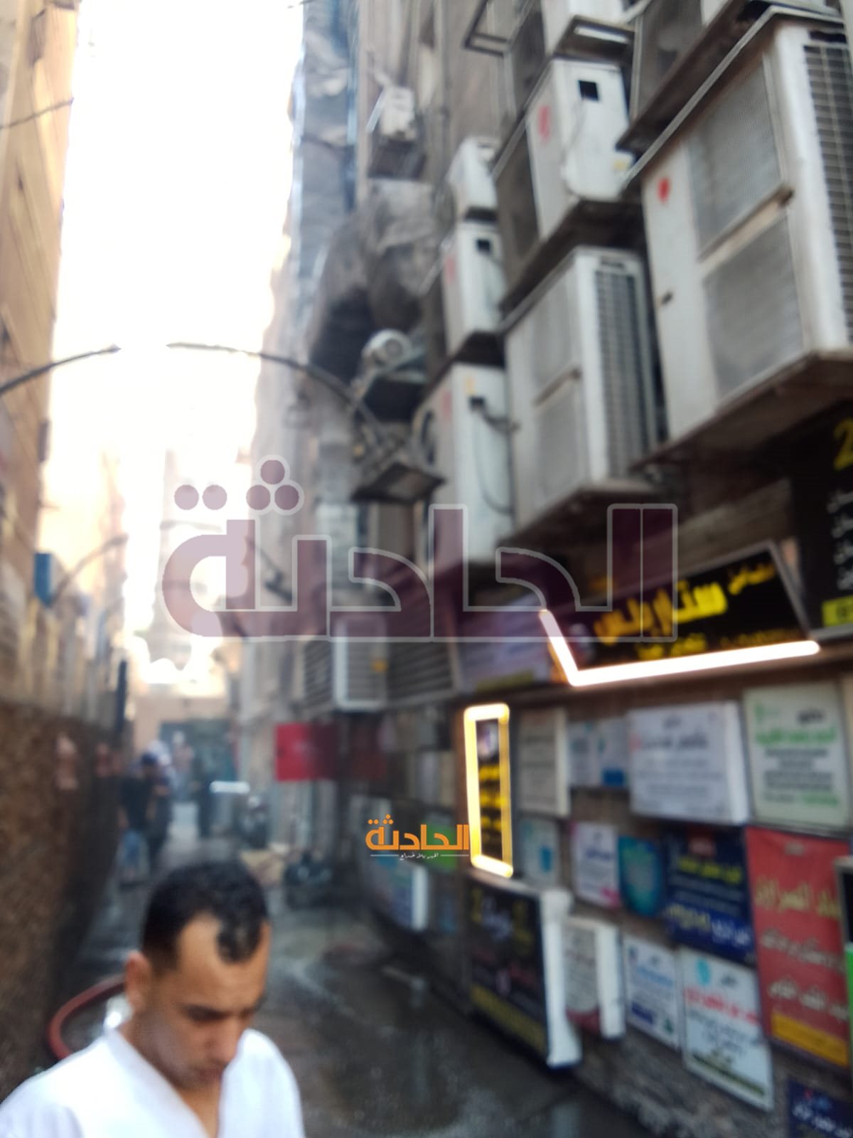 اندلاع حريق بمطعم أرابياتا بالدقي