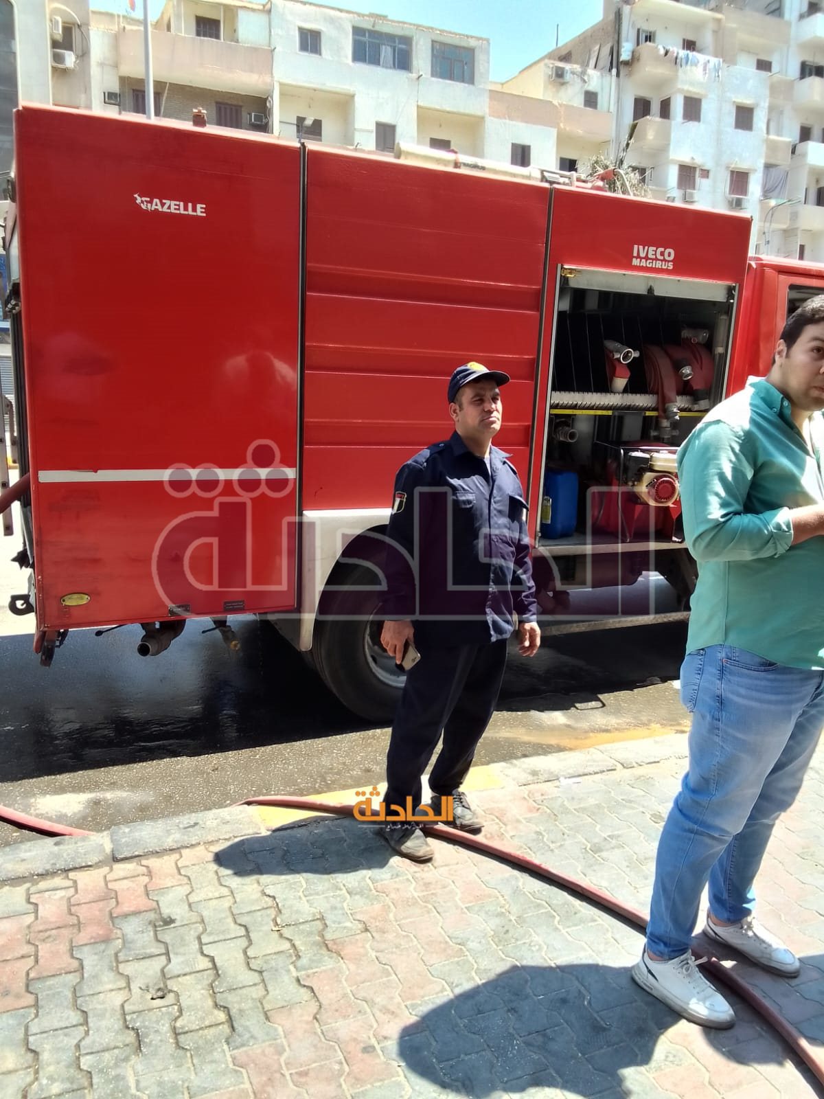 اندلاع حريق بمطعم أرابياتا بالدقي