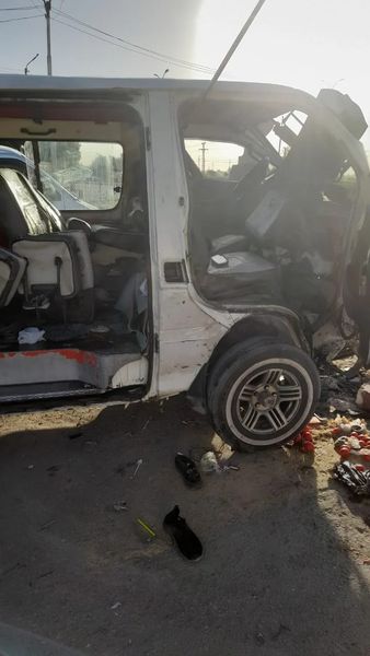 حادث تصادم سيارة