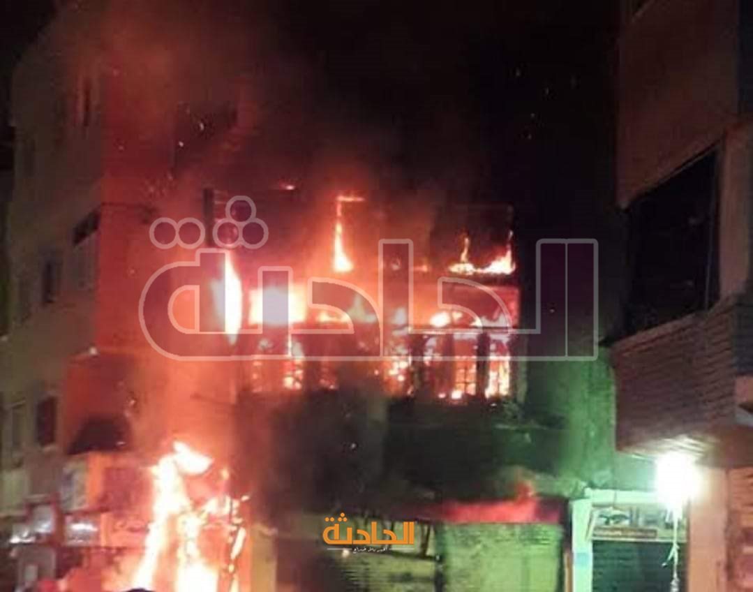حريق هائل بمنطقة كعابيش